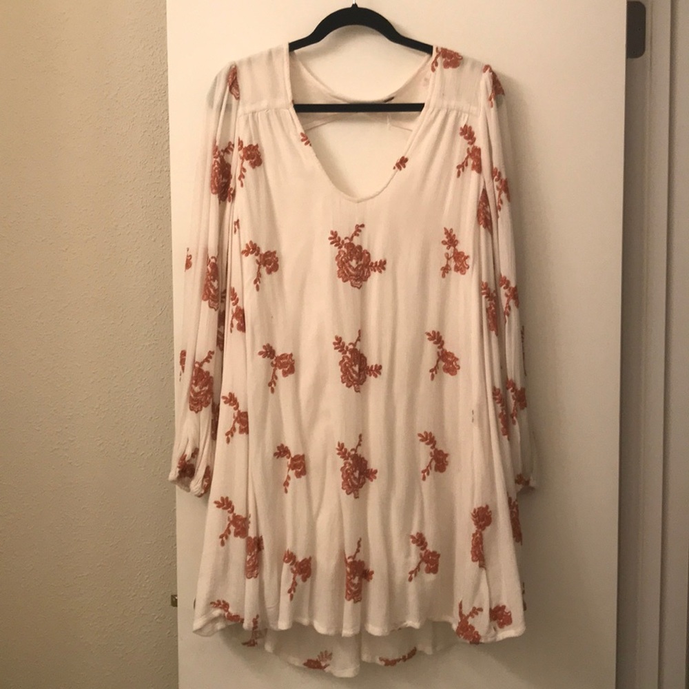 Free People Embroidered Swing Dress